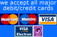 blackpool rocks accept all major credit or debit cards